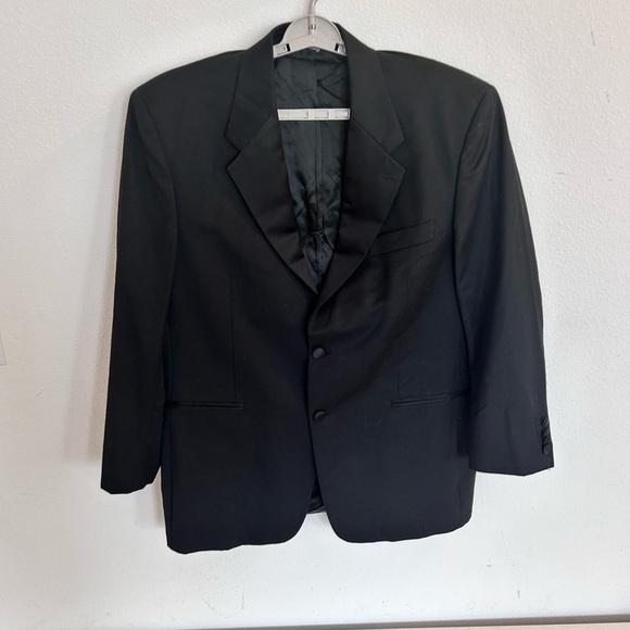 Adolfo Made in Italy Men’s Black Tuxedo Stlye  Coat

Size 44RE - Picture 2 of 8